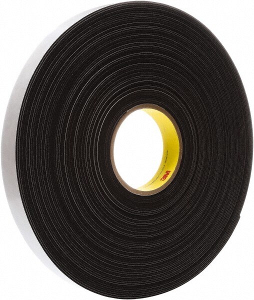 108' Long x 1" Wide, High Density Foam Tape Weatherstripping