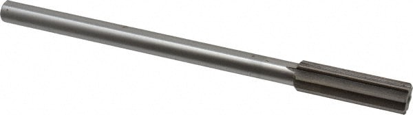 Value Collection SM0406010 Chucking Reamer: 0.601" Dia, 8" OAL, 2" Flute Length, Straight Shank, High Speed Steel Image