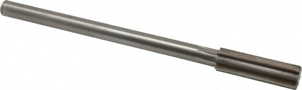 Value Collection SM0406020 Chucking Reamer: 0.602" Dia, 8" OAL, 2" Flute Length, Straight Shank, High Speed Steel Image