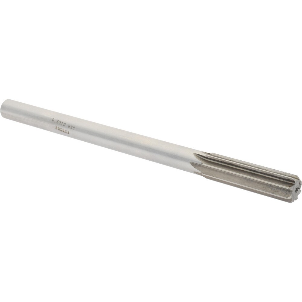 Value Collection SM0406210 Chucking Reamer: 0.621" Dia, 9" OAL, 2-1/4" Flute Length, Straight Shank, High Speed Steel Image