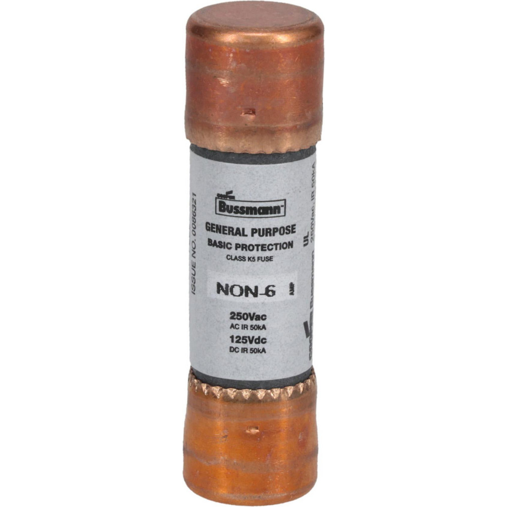 Cooper Bussmann General Purpose Fuse: Fast-Acting, K5, 6 A - 2" OAL | Part #NON-6