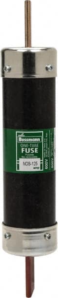 Cooper Bussmann NOS-125 Cartridge Fast-Acting Fuse: H, 125 A, 46.7 mm Dia 