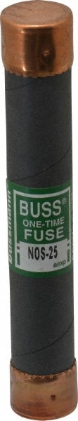 Cooper Bussmann NOS-25 Cartridge Fast-Acting Fuse: K5, 25 A, 127 mm OAL, 20.6 mm Dia Image