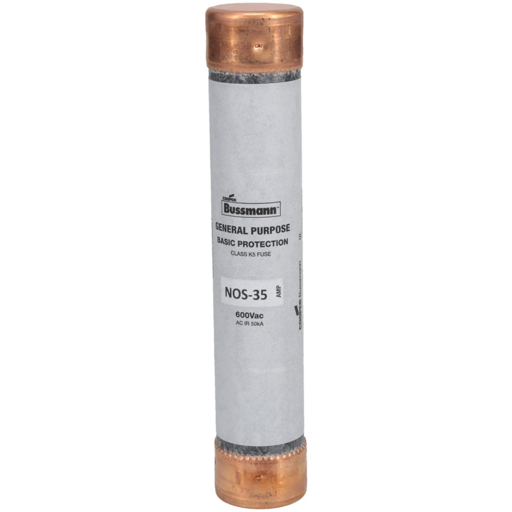 Cooper Bussmann General Purpose Fuse: Fast-Acting, K5, 600 V, 35 A - 5-1/2" OAL | Part #NOS-35