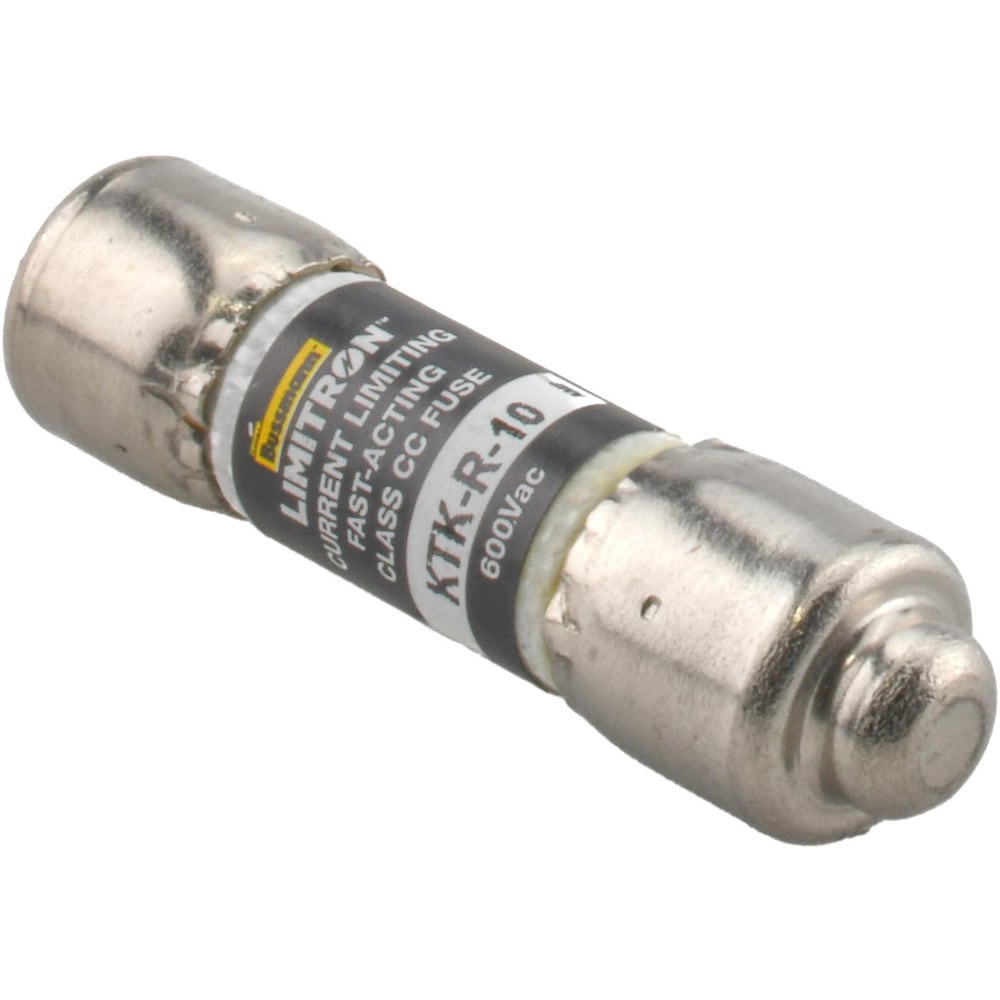 Cooper Bussmann Cartridge Fast-Acting Fuse: CC, 10 A, 10.3 mm Dia - 600V, 200 kA at AC (RMS) | 10-Pack | Part #KTK-R-10 -  Eaton Bussmann