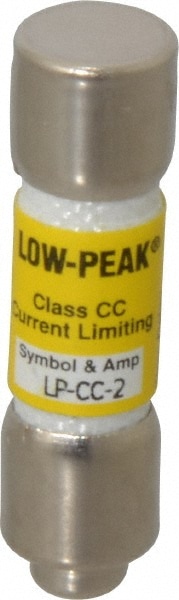 Cooper Bussmann LP-CC-2 Cartridge Time Delay Fuse: CC, 2 A, 10.3 mm Dia Image