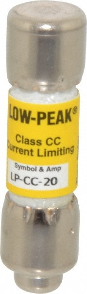 Cooper Bussmann LP-CC-20 Cartridge Time Delay Fuse: CC, 20 A, 10.3 mm Dia 