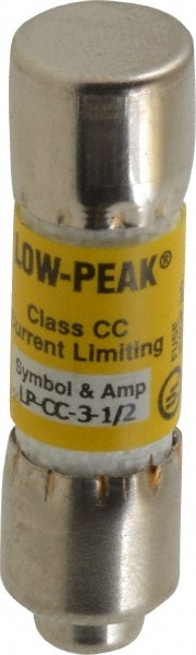 Cooper Bussmann LP-CC-3-1/2 Cartridge Time Delay Fuse: CC, 3.5 A, 10.3 mm Dia Image