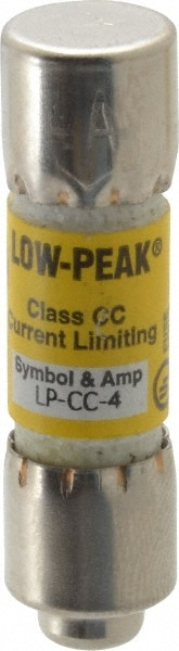 Cooper Bussmann LP-CC-4 Cartridge Time Delay Fuse: CC, 4 A, 10.3 mm Dia Image