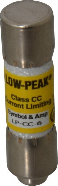 Cooper Bussmann LP-CC-6 Cartridge Time Delay Fuse: CC, 6 A, 10.3 mm Dia Image