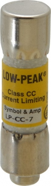 Cooper Bussmann LP-CC-7 Cartridge Time Delay Fuse: CC, 7 A, 10.3 mm Dia Image