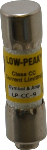 Cooper Bussmann LP-CC-9 Cartridge Time Delay Fuse: CC, 9 A, 10.3 mm Dia Image