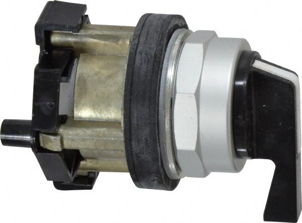 Eaton Cutler-Hammer HT8JDH3A Selector Switch Only: 2 Positions, Maintained (MA) - Maintained (MA), Black Lever Image