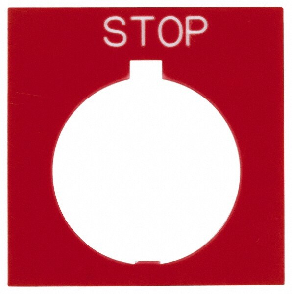 Square, Legend Plate - Stop