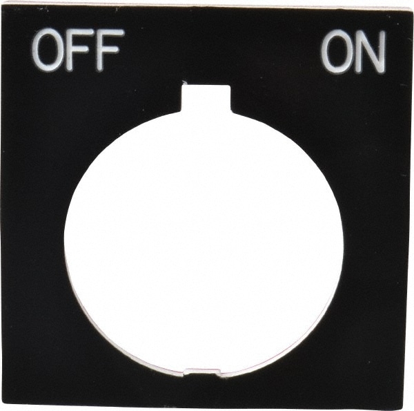 Square, Legend Plate - Off-On