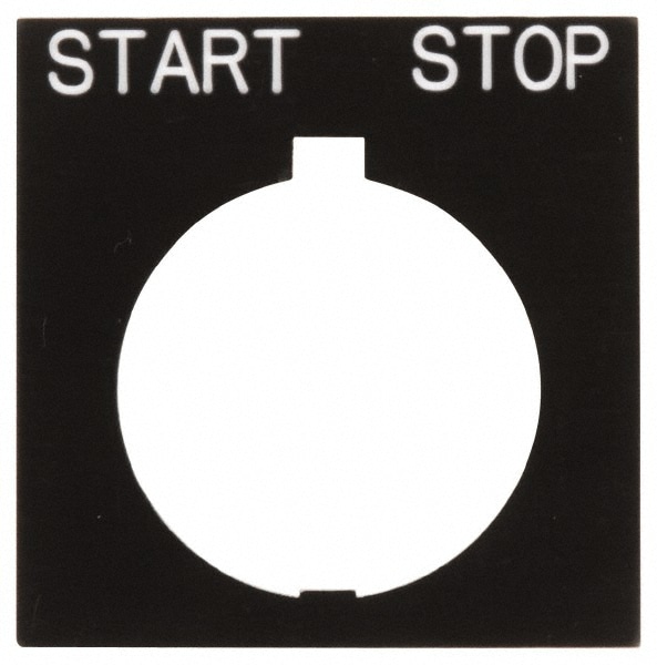 Square, Legend Plate - Start-Stop