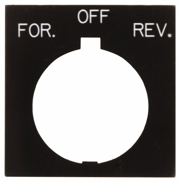 Square, Legend Plate - For-Off-Rev