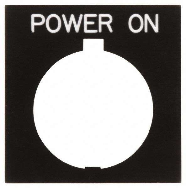 Square, Legend Plate - Power On