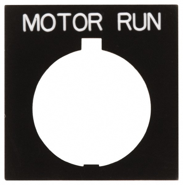 Square, Legend Plate - Motor Run