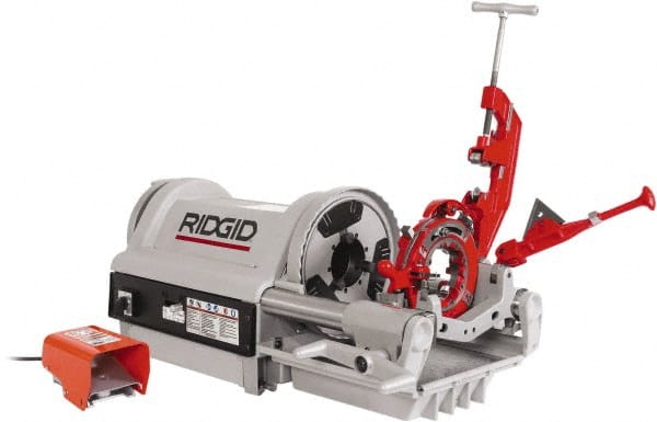 Ridgid - 1/4 to 4 Inch Pipe, 36 RPM Spindle Speed, 1-1/2 hp, Pipe Threading  Machine
