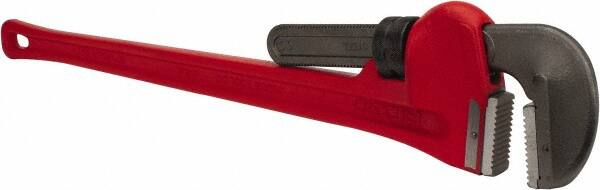 Straight Pipe Wrench: 60" OAL, Cast Iron