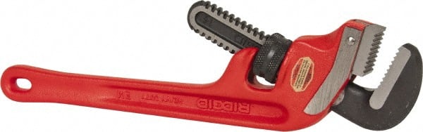 End Pipe Wrench: 14" OAL, Steel