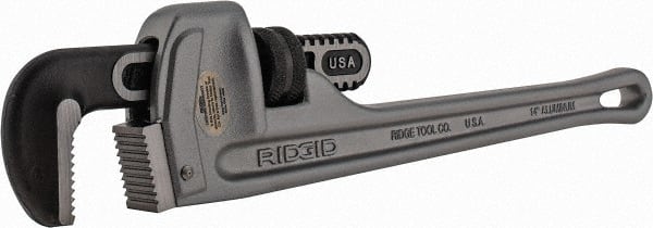 Ridgid 31095 Straight Pipe Wrench: 14" OAL, Aluminum 