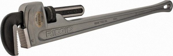 Ridgid 31110 Straight Pipe Wrench: 36" OAL, Aluminum 