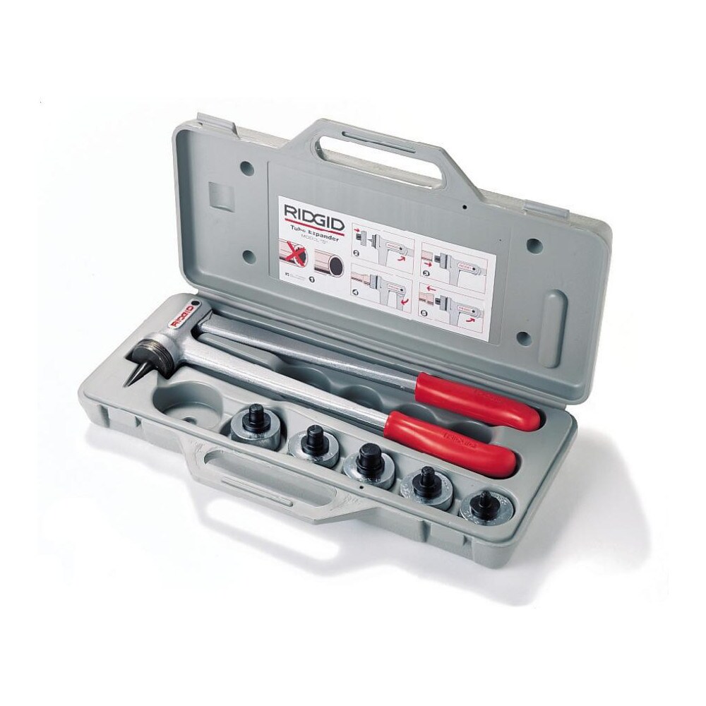 Flaring Tools & Accessories; Type: Tube Expander Kit w/3/8, 1/2, 3/4, 1" Heads & Case ; PSC Code: 5130