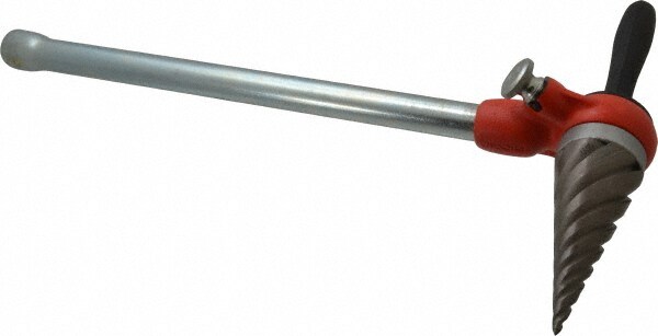 1/4 to 2 Pipe Capacity, Spiral Pipe Reamer with Handle