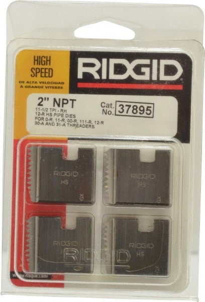 Ridgid 37895 2 - 11-1/2 NPT, Right Hand, High Speed Steel, Pipe Threader Die Image