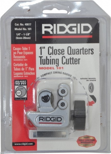 Ridgid 40617 Hand Tube Cutter: 1/4 to 1-1/8" Tube 