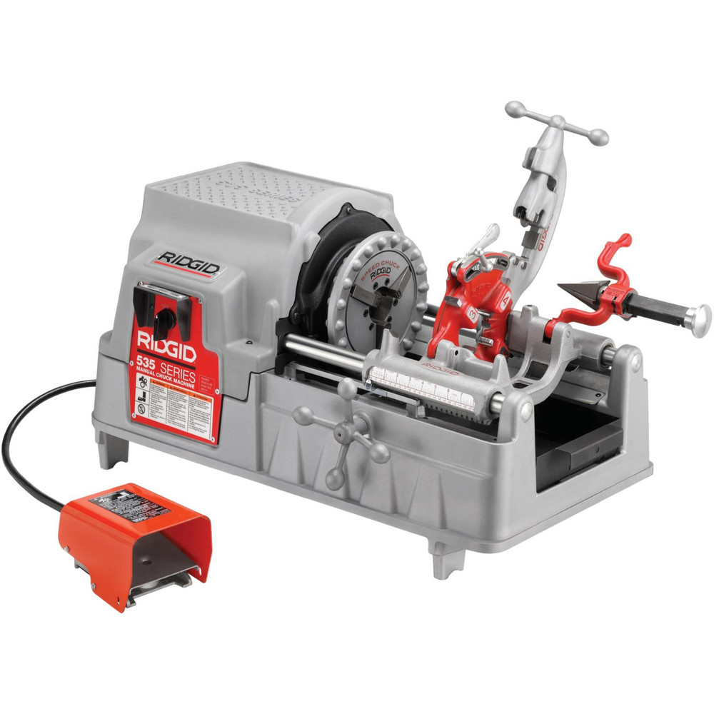 1/8 to 2 Inch Pipe, 36 RPM Spindle Speed, 1/2 hp, Pipe Threading Machine