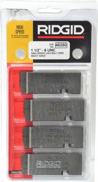 Ridgid 48280 Thread Chaser: 1-1/2-6 UNC, 6 ° Hook Angle, Right Hand Image