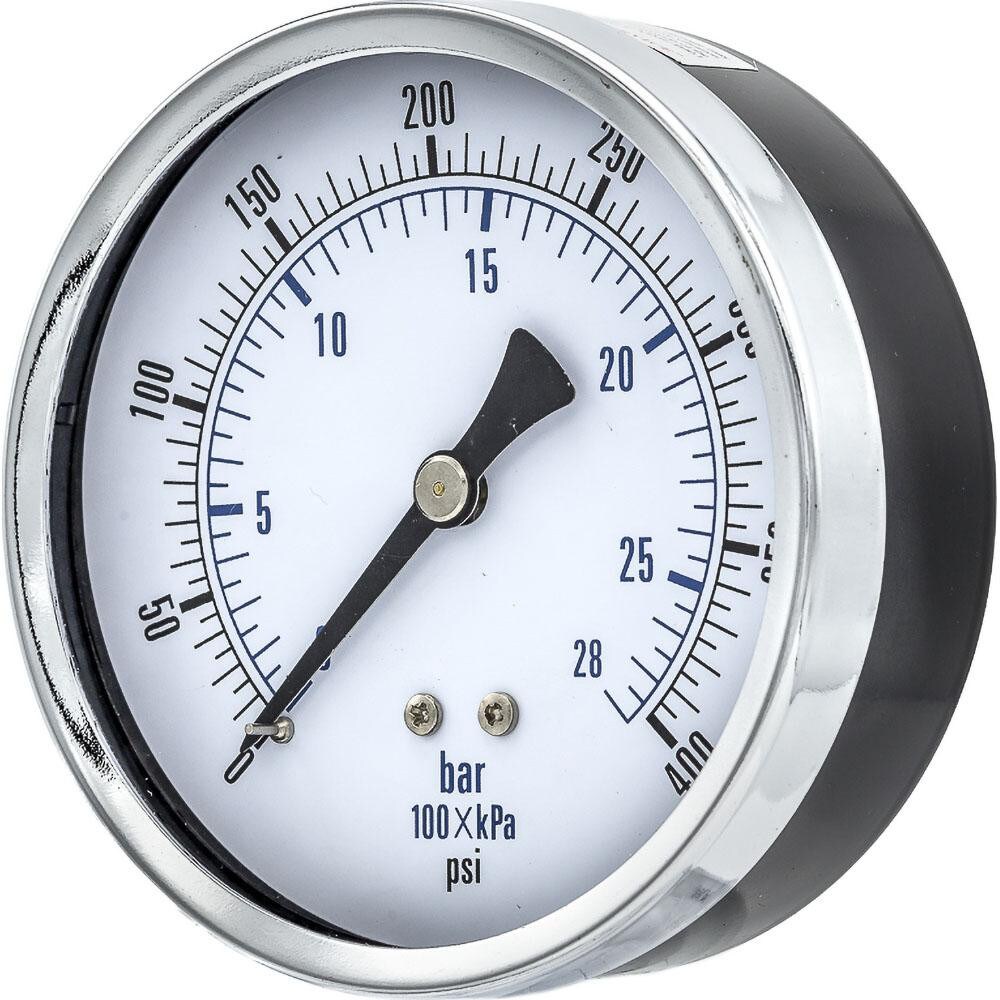 PIC Gauges Pressure Gauge 3 1 2 Dial Dia 0 To 400 Psi 1 4 MNPT 