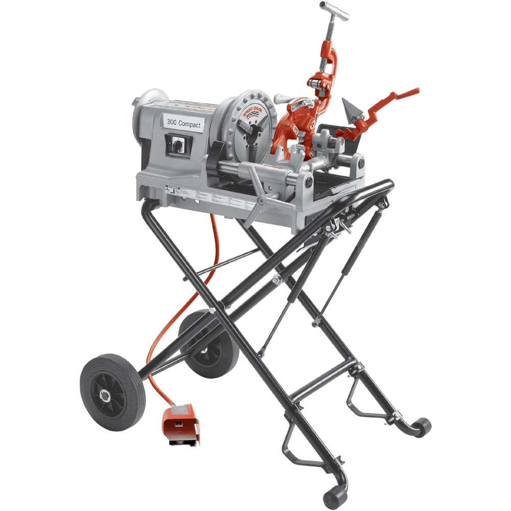 1/8 to 2 Inch Pipe, 38 RPM Spindle Speed, 1/2 hp, Pipe Threading Machine