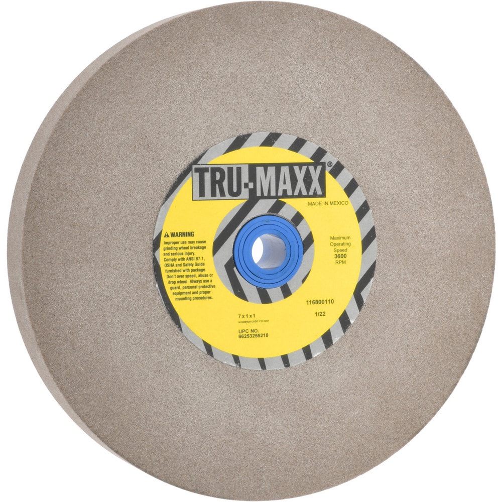 Tru-Maxx 66253255218 Bench & Pedestal Grinding Wheel: 7" Dia, 1" Thick, 1" Hole Dia, Aluminum Oxide Image