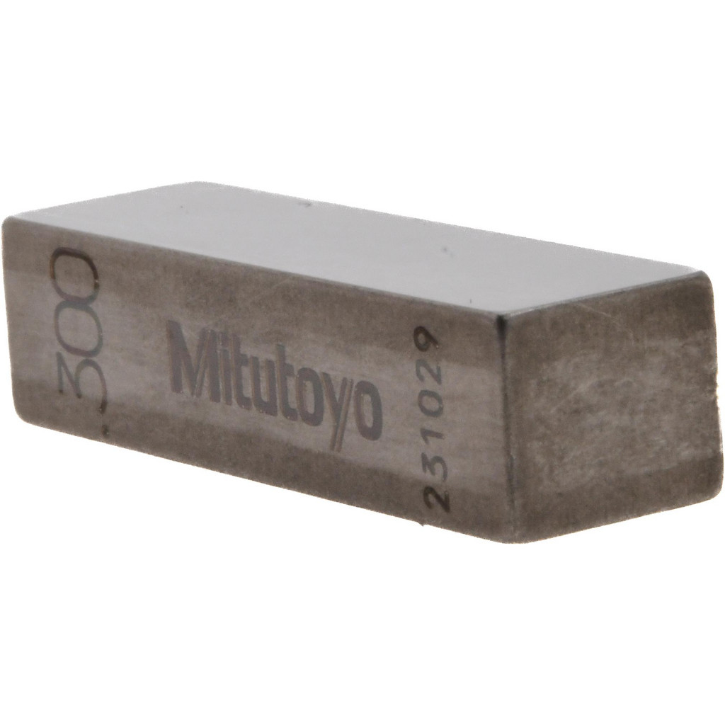 Mitutoyo Rectangle Steel Gage Block: 0.3", Grade 0 - Accuracy Grade 0, Includes Certificate of Inspection | Part #611193-531