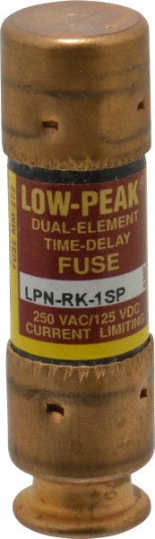 Cooper Bussmann General Purpose Fuse: Time Delay, RK1, 1 A - 2" OAL | Part #LPN-RK-1SP