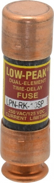 Cooper Bussmann LPN-RK-10SP Cartridge Time Delay Fuse: RK1, 10 A, 50.8 mm OAL, 14.3 mm Dia Image