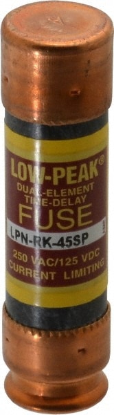 Cooper Bussmann LPN-RK-45SP Cartridge Time Delay Fuse: RK1, 45 A, 76.2 mm OAL, 20.6 mm Dia Image