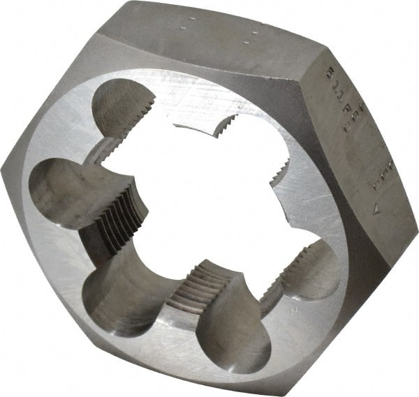 DTC 7/8"-14 NF Left Hand Carbon Steel Hexagon Re-Threading Dies QTY 2 03886801 