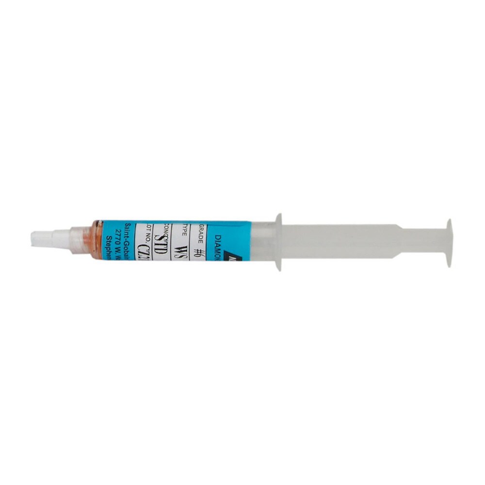 5 Gram Plastic Syringe Orange Winter 6 - Super Fine Diamond Lapping Compound