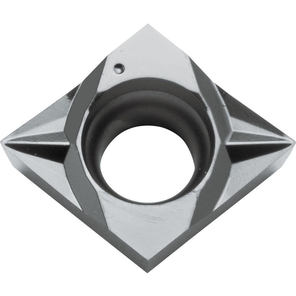Turning Inserts; Insert Style: CCGT ; ANSI Size Code: 21.50.2 ; ISO Size Code: 060201 ; Insert Shape: C - Diamond (Rhombic) 80-Deg ; Included Angle: 80 ; Inscribed Circle (Inch): 1/4