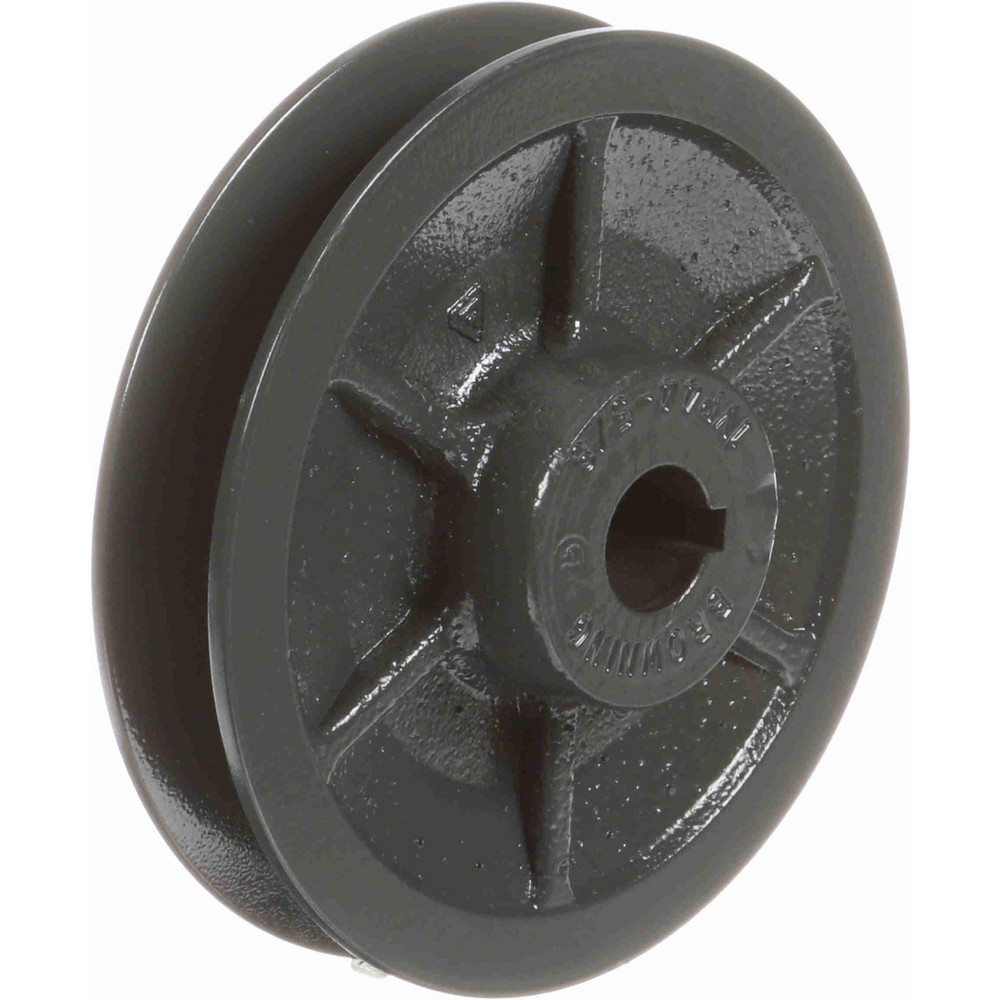 1VP44X5/8 5/8" Inside Dia x 4.15" Outside Dia, 1 Groove, Variable Pitched Sheave - Belt Sections 3L, 4L, A, 5L & B, 1-7/8" Sheave Thickness, 21/32 to 1-1/32" Face Width