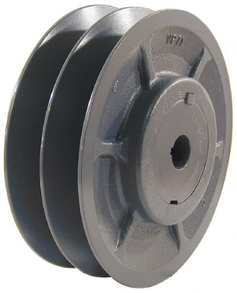 2VP42X3/4 3/4" Inside Diam x 3.95" Outside Diam, 2 Groove, Variable Pitched Sheave