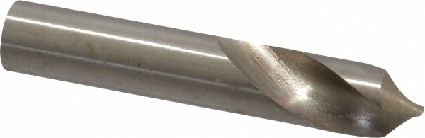 Spotting Drill: 1/4" Dia, 90 ° Point, 1-1/2" OAL, High Speed Steel