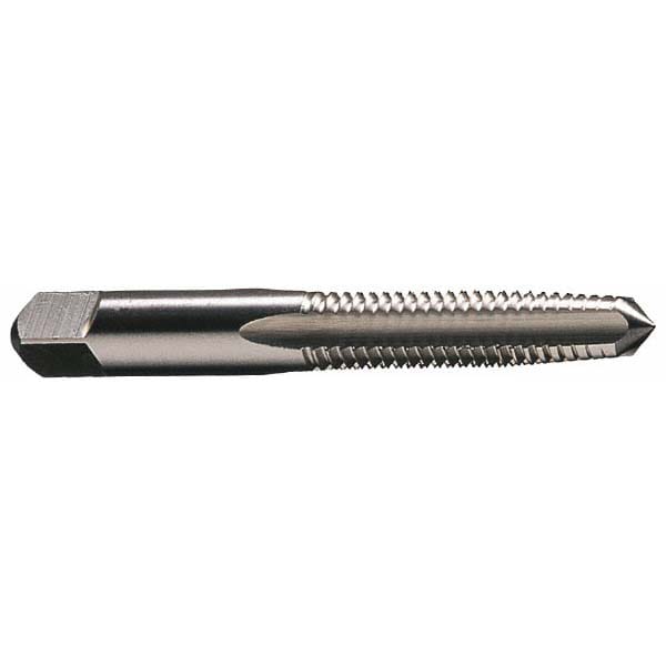 Straight Flute Tap: 1/4-20 UNC, 4 Flutes, Taper, 3B Class of Fit, High Speed Steel, Bright/Uncoated