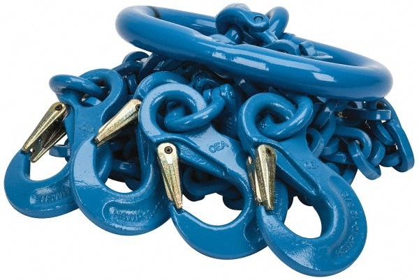 Pewag 10G120QOS/5 Chain Sling: 5 Long, 10,600 lb Vertical, Steel Image