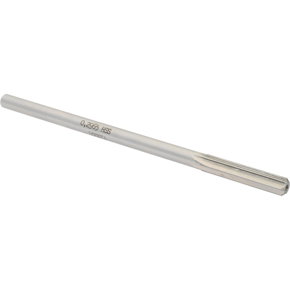 Value Collection SM0402965 Chucking Reamer: 0.2965" Dia, 6" OAL, 1-1/2" Flute Length, Straight Shank, High Speed Steel Image